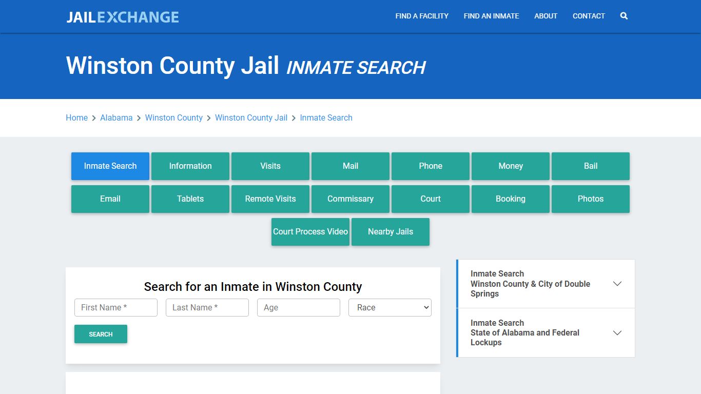 Winston County Jail, AL Inmate Search: Roster & Mugshots - Jail Exchange