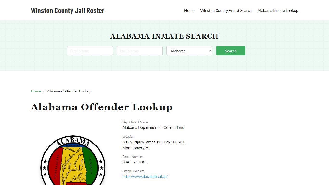 Alabama Inmate Search, Jail Rosters - Winston County Jail