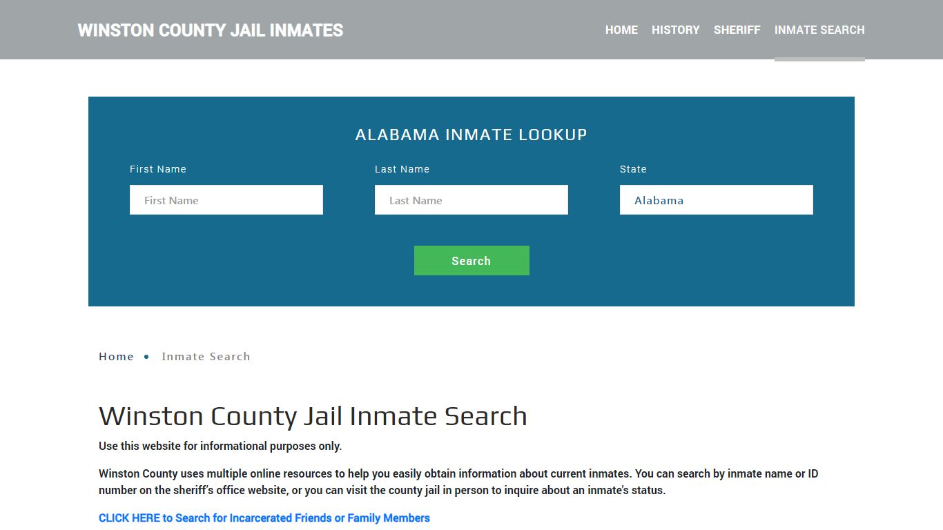 Winston County, AL Detainee Lookup