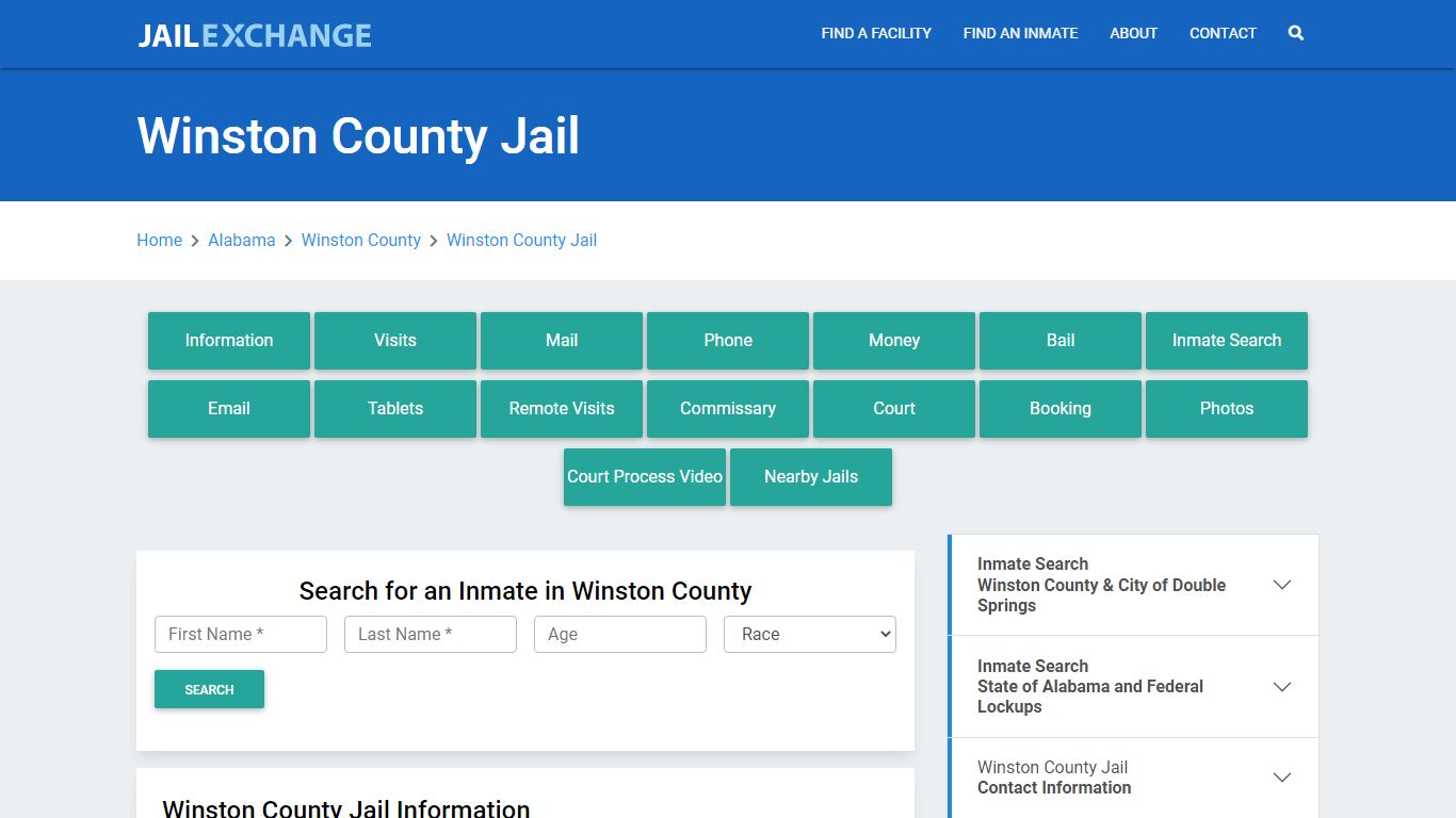 Winston County Jail Roster Lookup, AL, Inmate Search